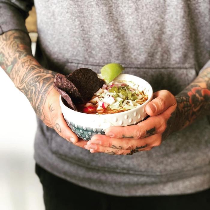 Social media post by verdemexicanrotisserie