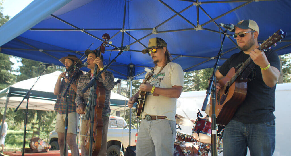 Bluegrass band at MTB festival