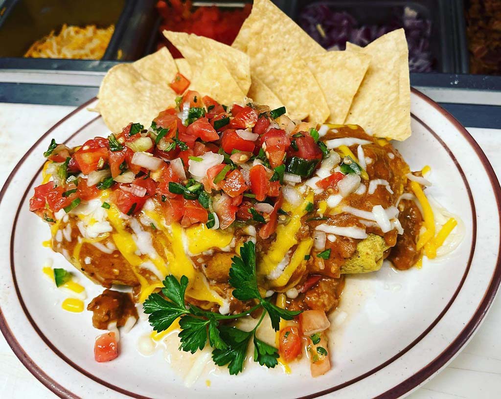 breakfast dish served at berts cafe at south lake tahoe
