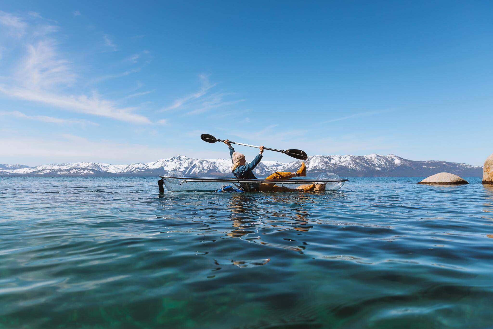 Kayaking Lake Tahoe