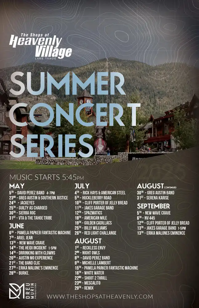 Heavenly Village Summer Concert Series Lake Tahoe