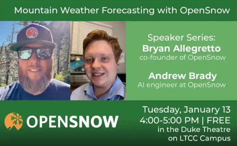 Operation Sierra Storm Speaker Series: Mountain Weather Forecasting with Bryan Allegretto & Andrew Brady